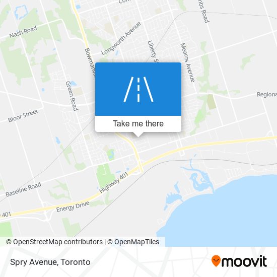 Spry Avenue map