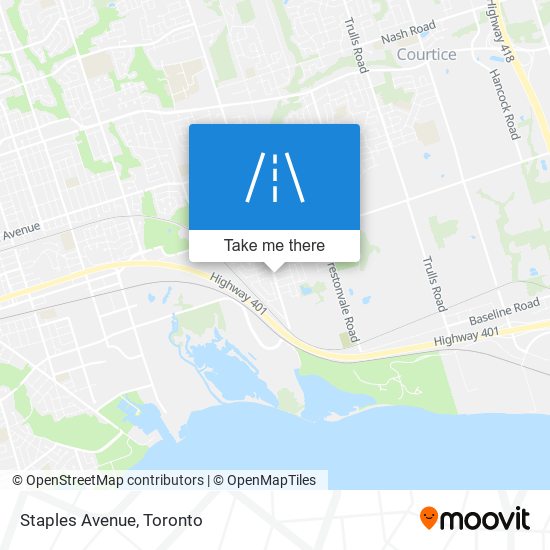 Staples Avenue map