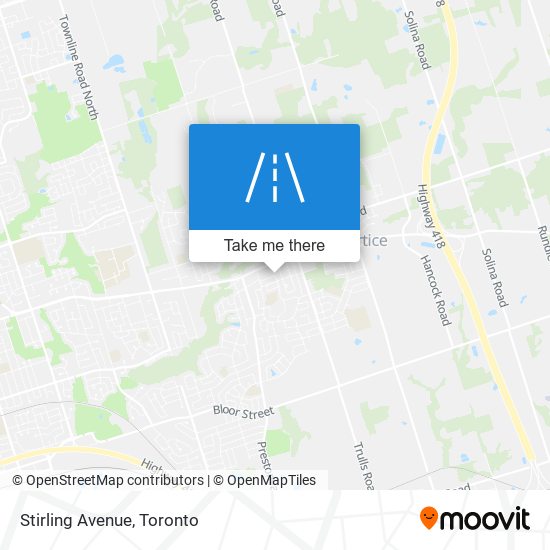 Stirling Avenue map