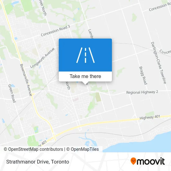 Strathmanor Drive map