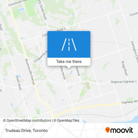 Trudeau Drive map