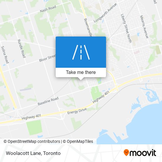 Woolacott Lane map