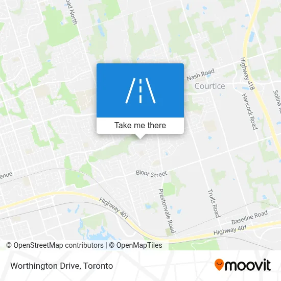 Worthington Drive map