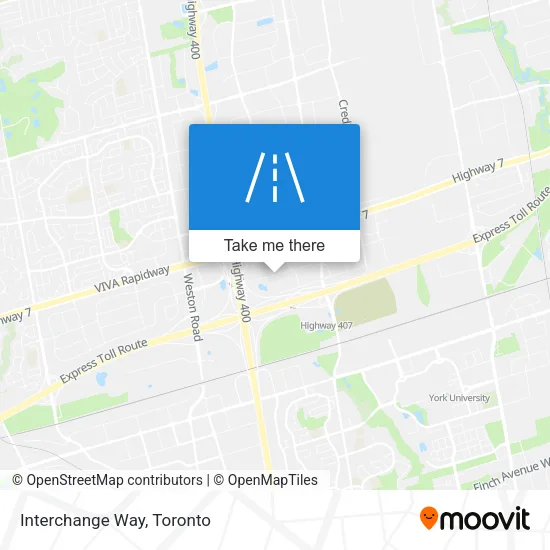 Interchange Way map