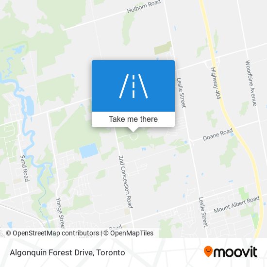 Algonquin Forest Drive map