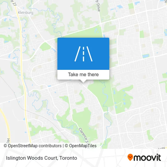 Islington Woods Court map