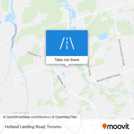 Holland Landing Road plan
