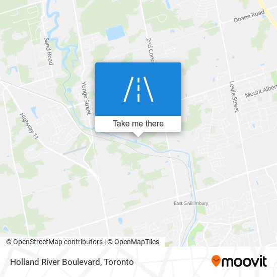 Holland River Boulevard map