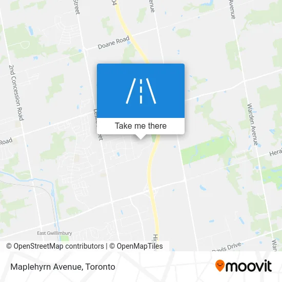 Maplehyrn Avenue map