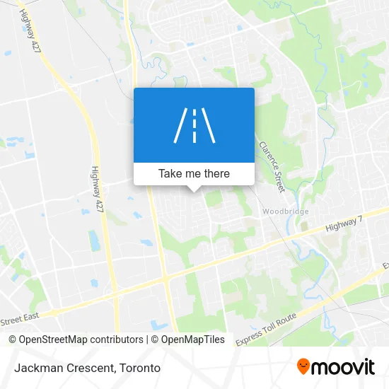 Jackman Crescent map