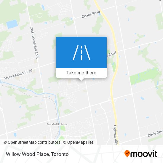 Willow Wood Place map