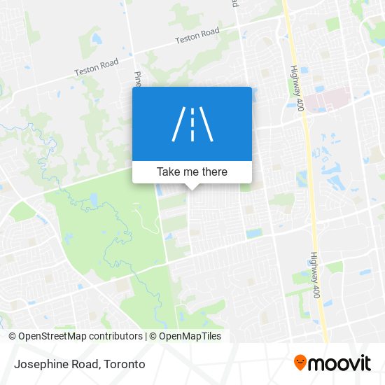 Josephine Road map