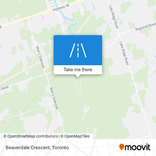 Beaverdale Crescent map