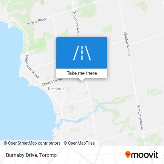 Burnaby Drive map