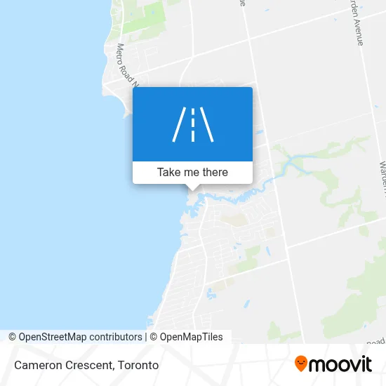 Cameron Crescent map