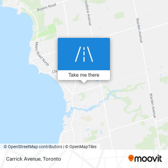 Carrick Avenue map