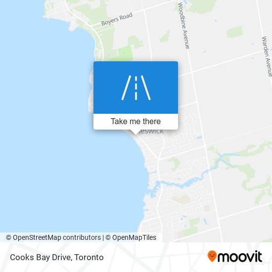 Cooks Bay Drive map