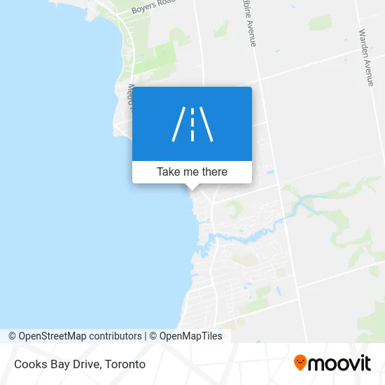 Cooks Bay Drive map