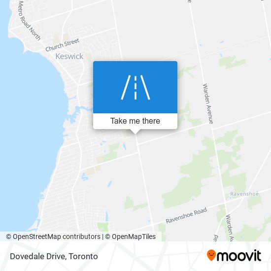 Dovedale Drive map