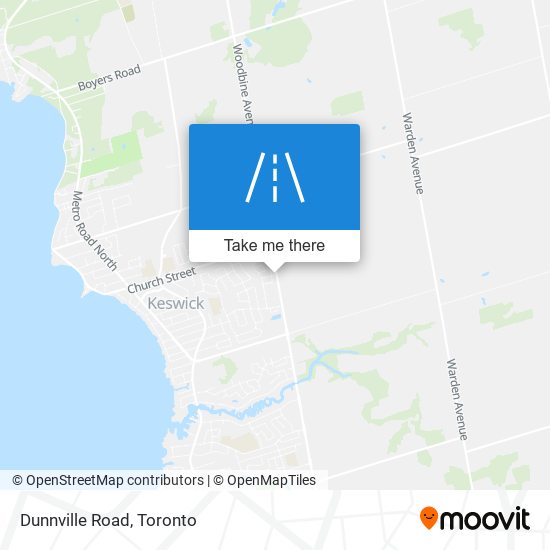 Dunnville Road map