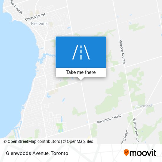 Glenwoods Avenue map