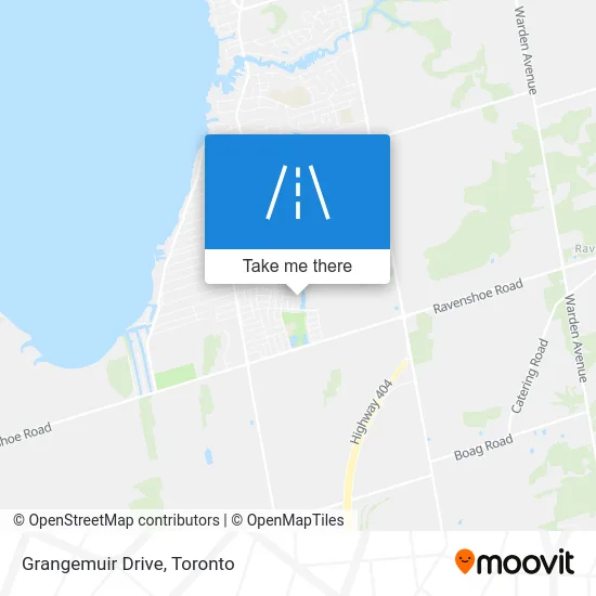 Grangemuir Drive map