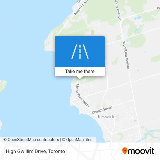 High Gwillim Drive map