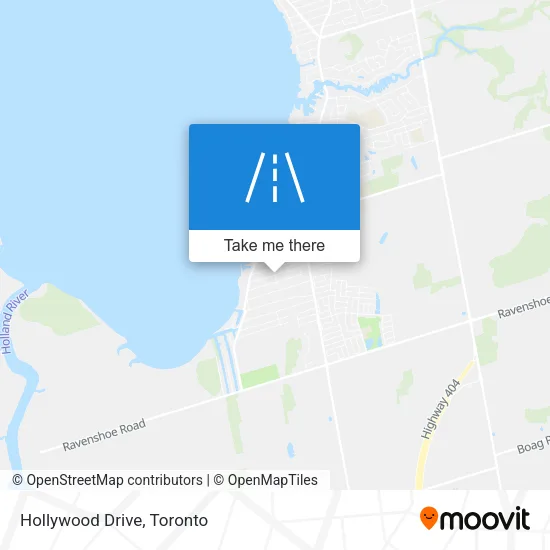 Hollywood Drive map