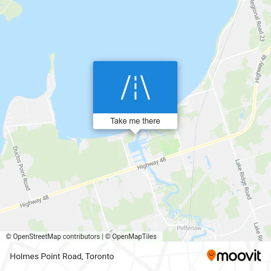 Holmes Point Road map