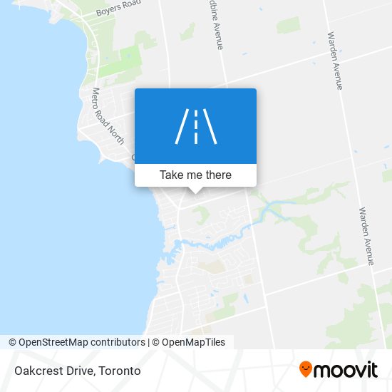 Oakcrest Drive map