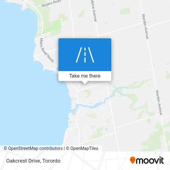 Oakcrest Drive map