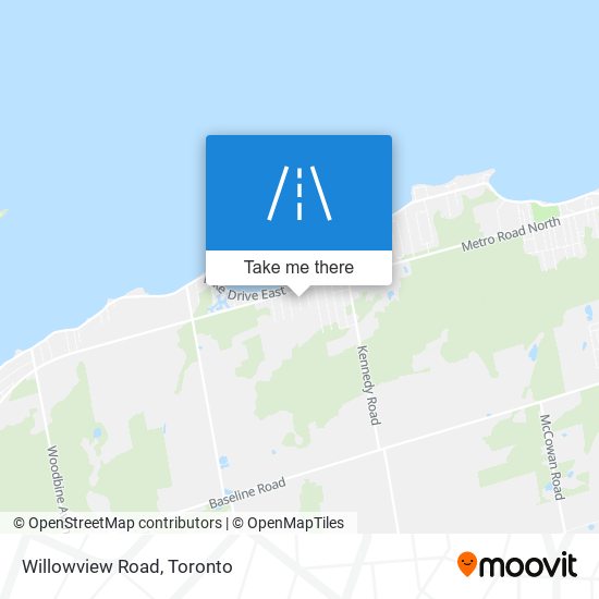 Willowview Road map