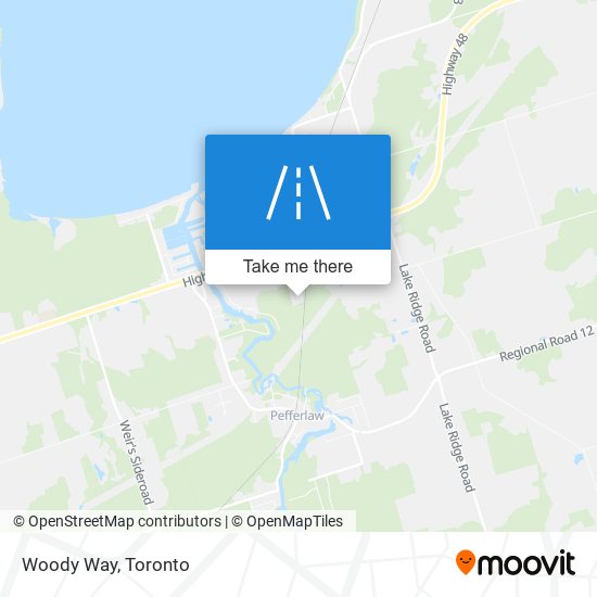 Woody Way map