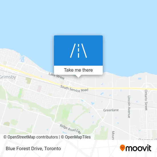 Blue Forest Drive map