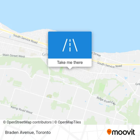 Braden Avenue map
