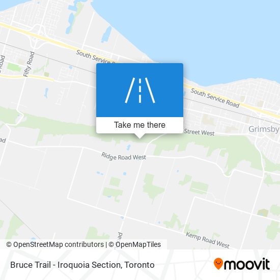 Bruce Trail - Iroquoia Section map