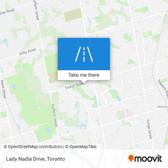 Lady Nadia Drive map