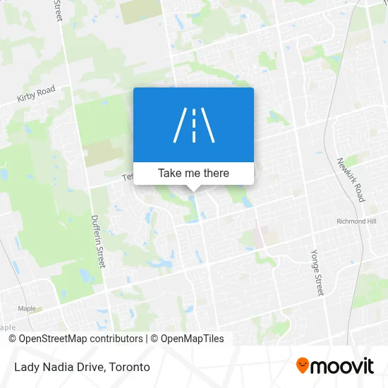 Lady Nadia Drive map
