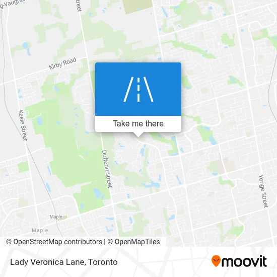 Lady Veronica Lane map