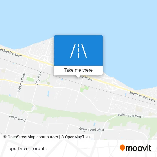 Tops Drive map