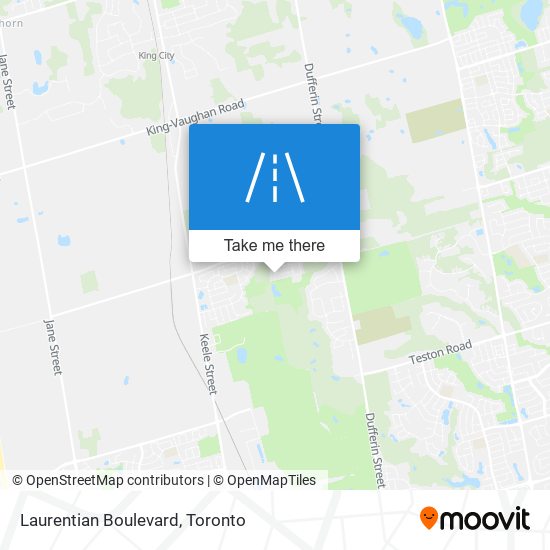 Laurentian Boulevard map