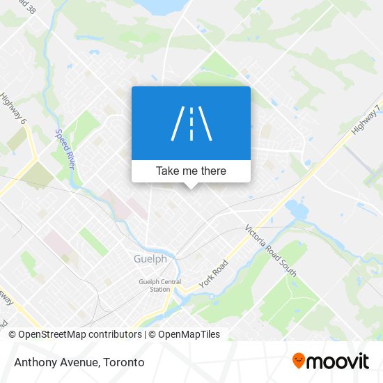 Anthony Avenue map