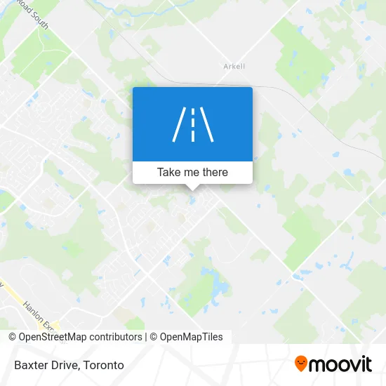 Baxter Drive map
