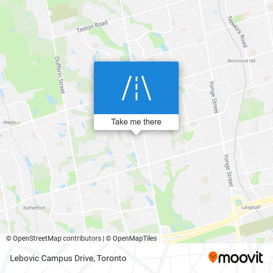 Lebovic Campus Drive map