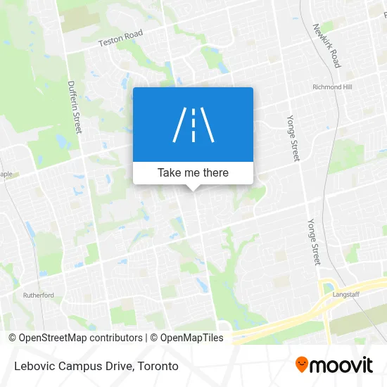 Lebovic Campus Drive map