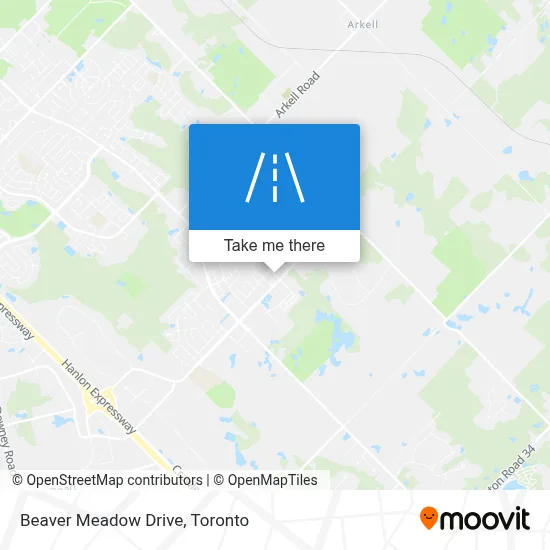 Beaver Meadow Drive map