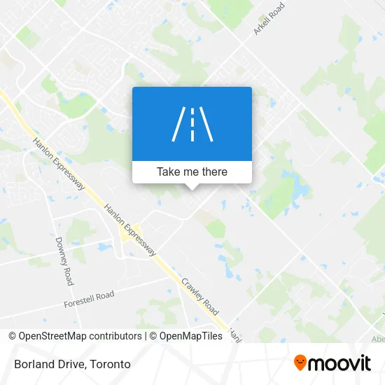 Borland Drive map