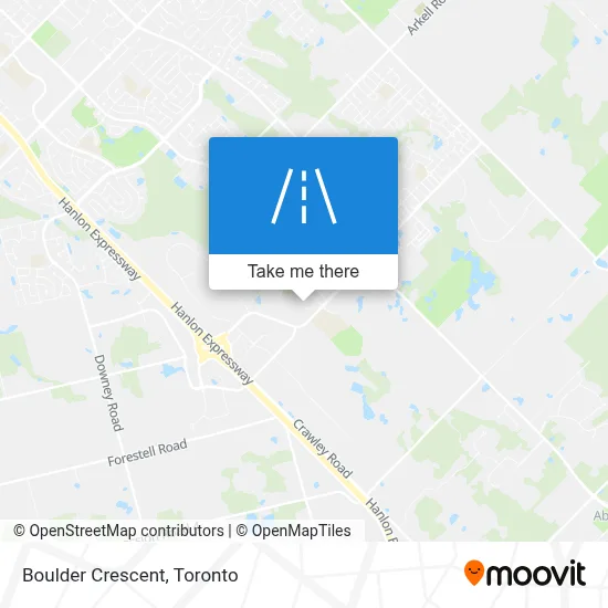 Boulder Crescent map