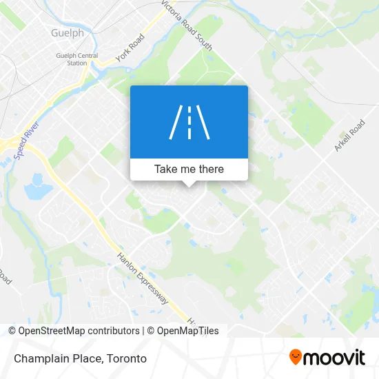 Champlain Place map