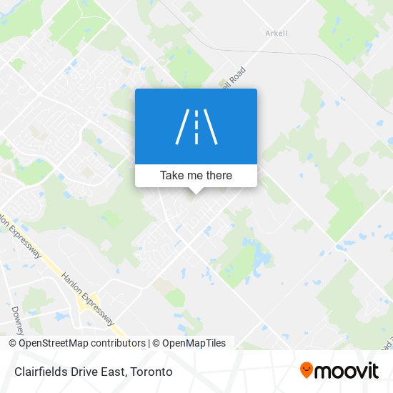 Clairfields Drive East map